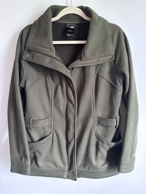 The North Face Olive Green Avery Utility Fleece Jacket Large